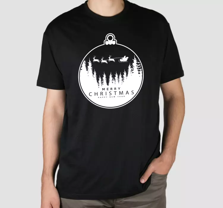 Tee-shirt Noël ornement de traîneau - TenStickers