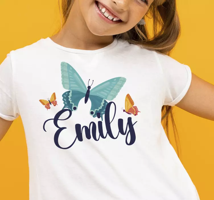 t shirt papillon Papillons bicolores - TenStickers