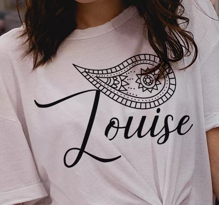 Tee-shirt personnalisé motif cachemire - TenStickers