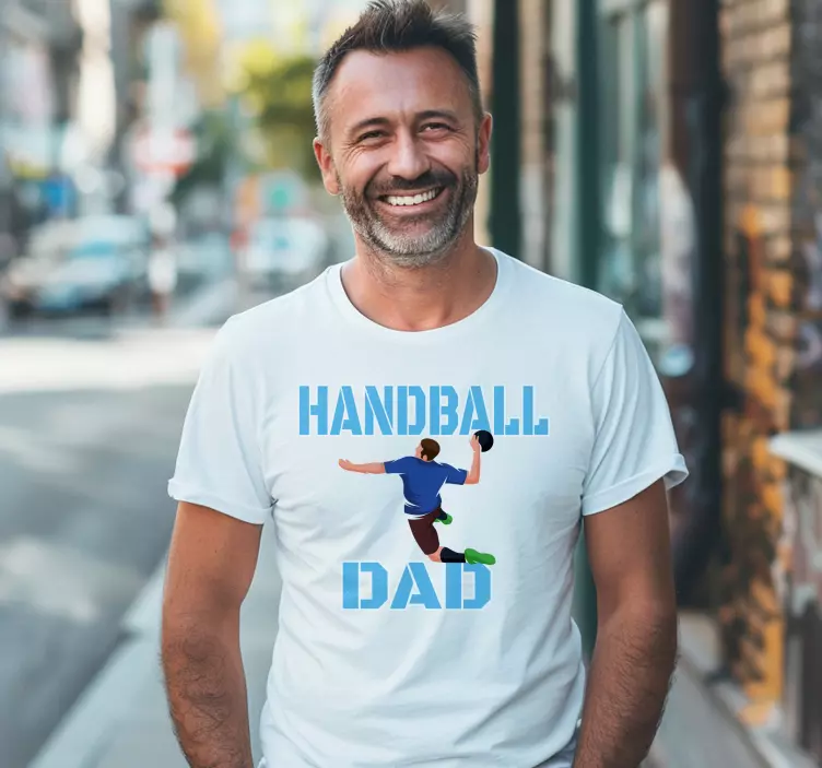 T-shirts papa handballeur - TenStickers
