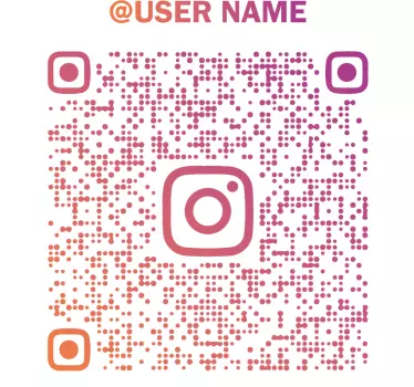 T-shirts QR code Instagram - TenStickers