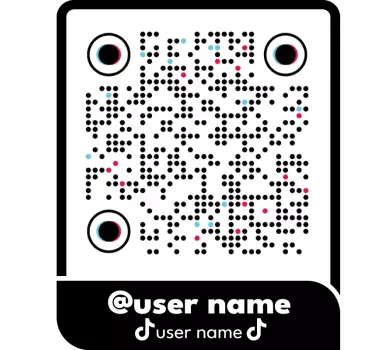 T-shirt QR code Tiktok - TenStickers