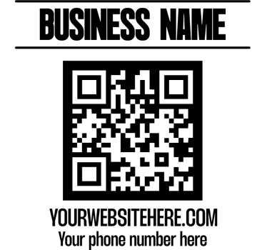 T-shirts nom de l'entreprise et code qr - TenStickers