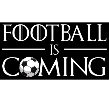 T-shirts le football arrive - TenStickers