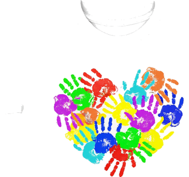 T-shirts empreintes de mains en forme de cœur - TenStickers