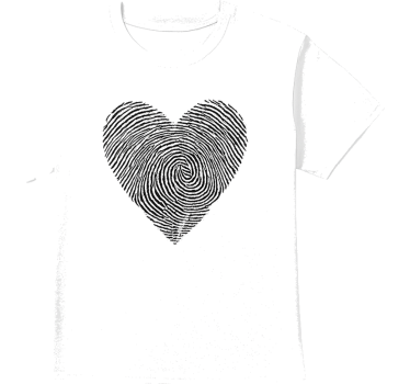 T-shirts empreinte de cœur personnalisée - TenStickers