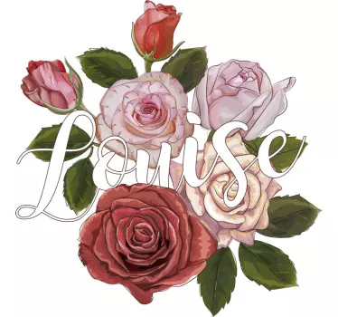 Tee-shirt personnalisé design floral élégant - TenStickers