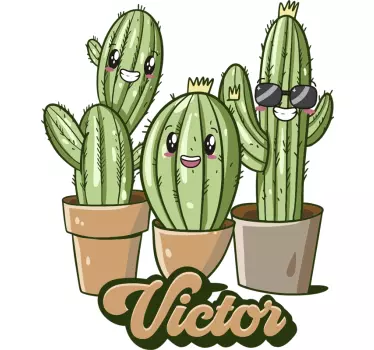 T-shirt enfant famille cactus - TenStickers