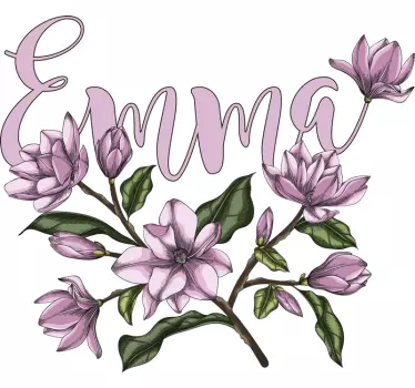Tee-shirt personnalisé design floral personnalisé - TenStickers