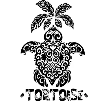 T-shirts design de tortue tropicale - TenStickers