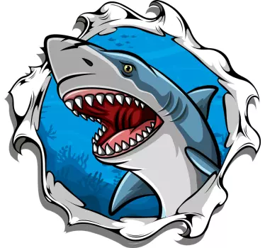 Tee-shirt enfant design requin féroce - TenStickers
