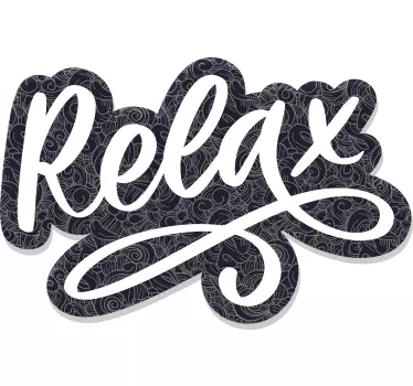T-shirts style typographique relaxant - TenStickers