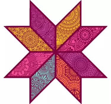 T-shirts Étoile géométrique colorée - TenStickers