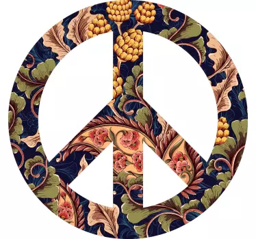 T-shirts symbole floral paisible - TenStickers