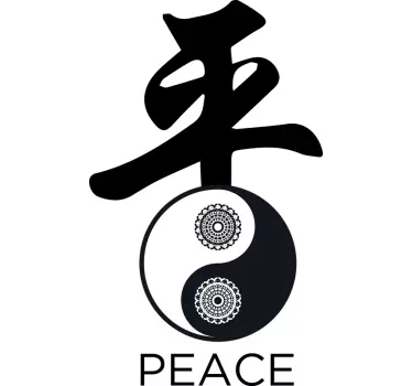 T-shirts symbole de paix yin yang - TenStickers