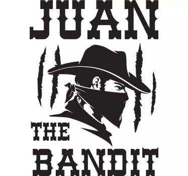 T-shirts style bandit classique - TenStickers