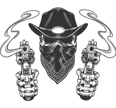 T-shirts style bandit cowboy - TenStickers
