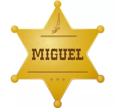 Tee-shirt enfant insigne de shérif personnalisé - TenStickers