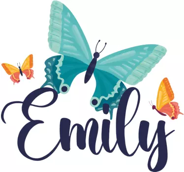 tee shirt papillon Papillons bicolores - TenStickers