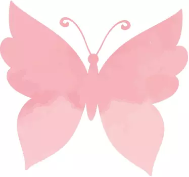 T-shirts symbole de papillon rose - TenStickers