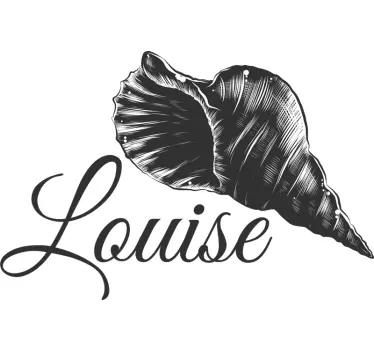 Tee-shirt personnalisé nom de coquille personnalisé - TenStickers