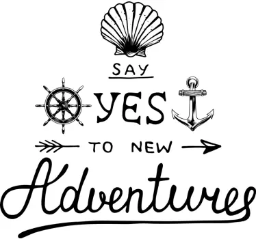 T-shirts dis oui nouvelles aventures - TenStickers