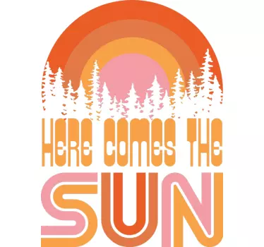 T-shirts graphique de la forêt au lever du soleil - TenStickers
