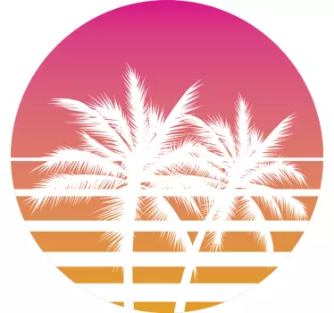 T-shirts cercle de palmiers - TenStickers
