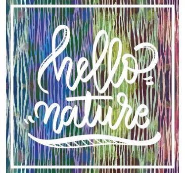 T-shirts bonjour la nature - TenStickers
