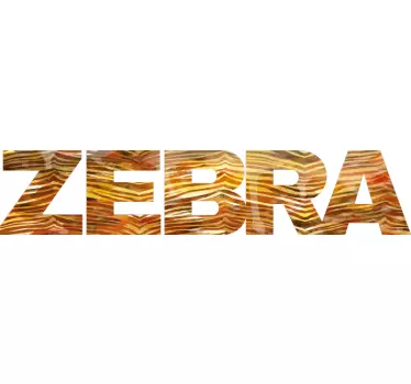 T-shirts motif zèbre affirmé - TenStickers