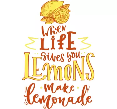 T-shirts la vie fait des citrons - TenStickers