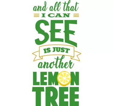 T-shirts citation sur le citronnier - TenStickers