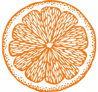 T-shirts motif tranche d'orange - TenStickers