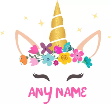 T-shirt personnalisable pour enfant licorne - TenStickers