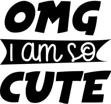 Tee-shirt enfant je suis si mignon - TenStickers