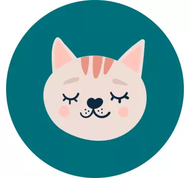 Tee-shirt enfant visage de chat mignon - TenStickers