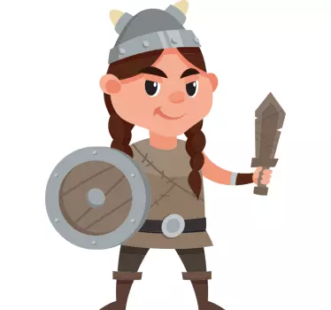 Tee-shirt enfant personnage de guerrier viking - TenStickers