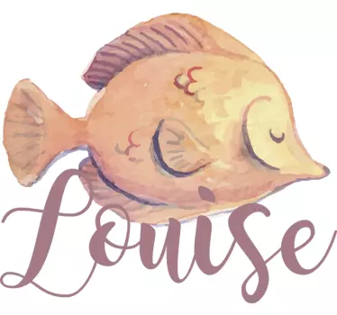 Tee-shirt personnalisé thème poisson mignon - TenStickers