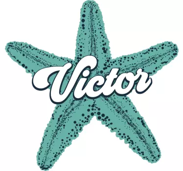 Tee-shirt personnalisé étoile de mer victor - TenStickers