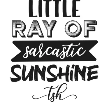 T-shirts petit rayon de soleil - TenStickers