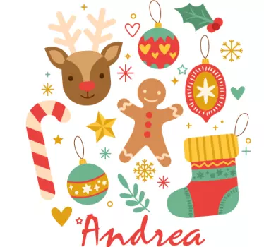 Tee-shirt père et fils bonne humeur des fêtes - TenStickers