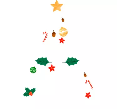Tee-shirt Noël sapin Joyeux Noël - TenStickers