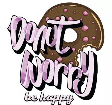 T-shirts ne t'inquiète pas, sois heureux - TenStickers