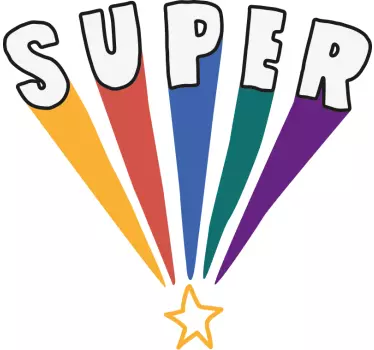 T-shirts rayons super colorés - TenStickers