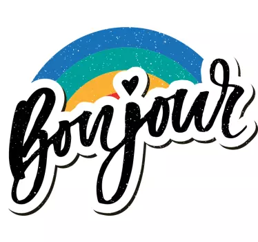 Tee-shirt enfant bonjour ensoleillé - TenStickers