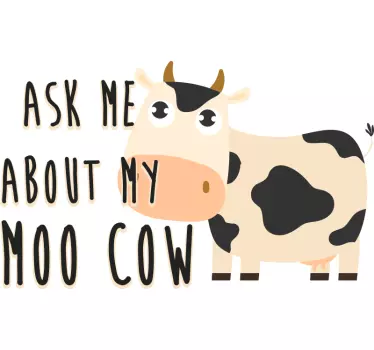 Tee-shirt enfant humour de vache mignon - TenStickers