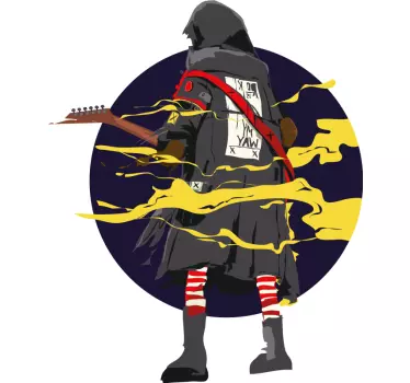 T-shirts figure mystérieuse jouant de la guitare - TenStickers