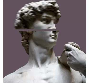 T-shirts portrait de statue brisée - TenStickers