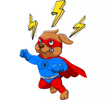 Tee-shirt enfant aventure de chien super-héros - TenStickers