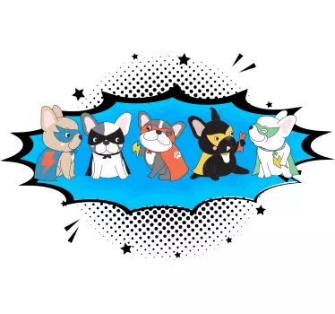 Tee-shirt enfant collection chiens super-héros - TenStickers